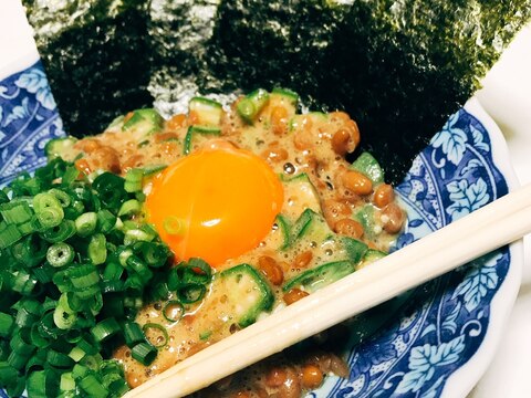 簡単おつまみ！オクラと納豆のネバネバ和え